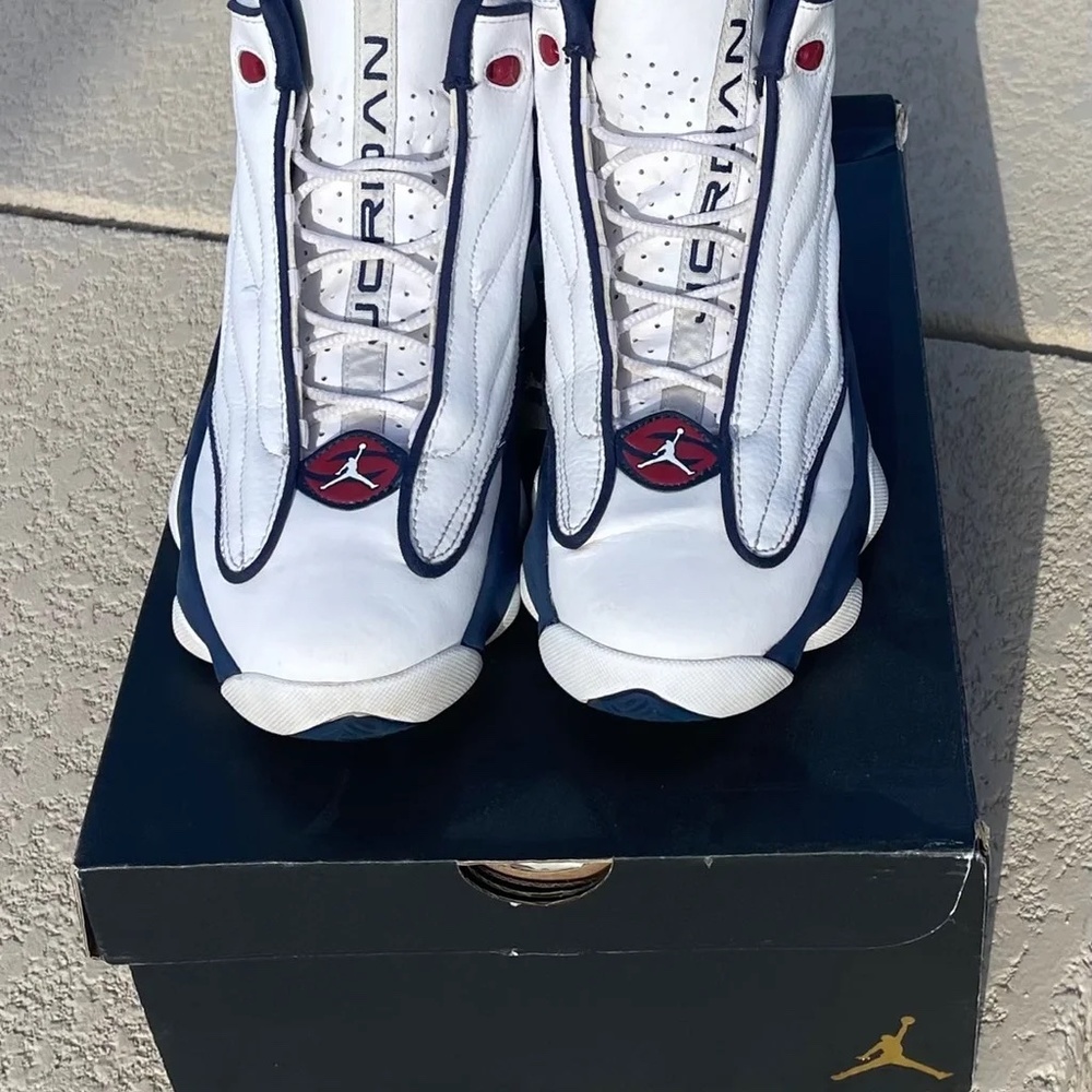 Air Jordan Pro Strong “White Midnight Navy” Size 6y